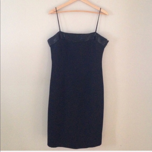 NWOT Jones NY Black Beaded Dress - Picture 1 of 5